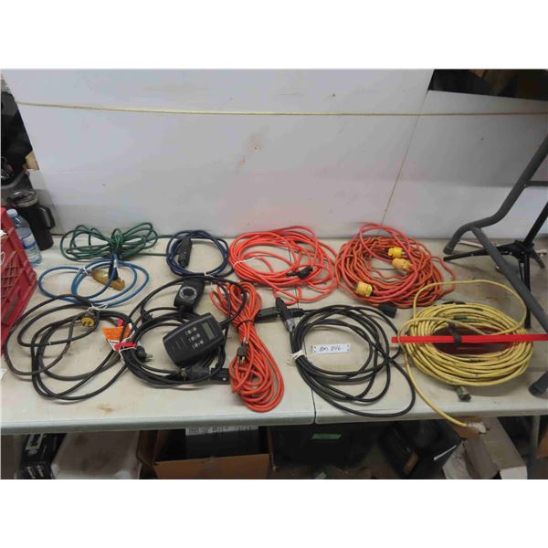 10 Extension Cords , 2 Timers 
