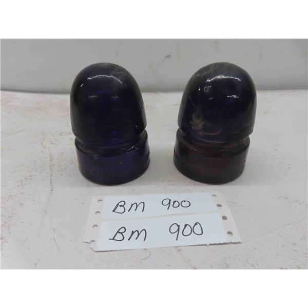 2 Purple Insulators 