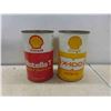 Image 4 : 5 Shell Cans : Antifreeze, Oil, Tube Grease, Some with Product 