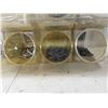 Image 9 : Glass Jar and Metal Organizer Bins of Fasteners, 
