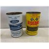 Image 2 : 6 Cans : MM Hydraulic Fluid, Ford Oil, Solder Seal, 
