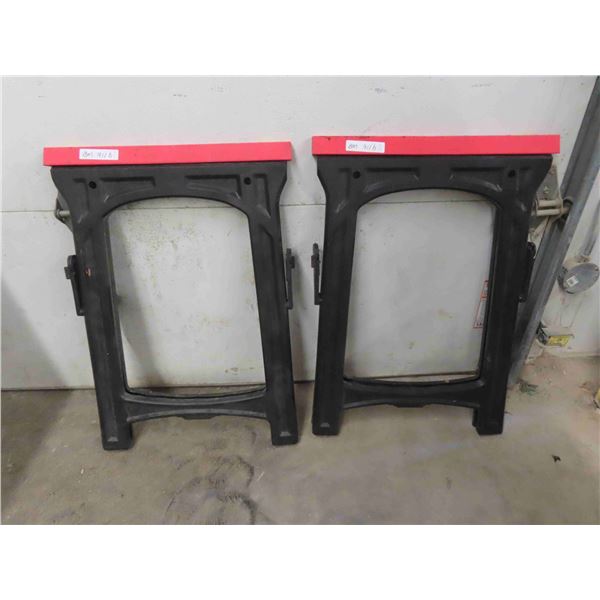 2 Folding Saw Horses