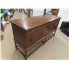 Image 2 : Antique Oak Buffet 37'' x 72'' x 23'' 