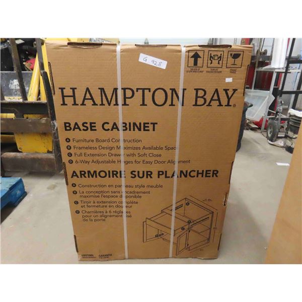 New Hampton Bay Base Cabinet with Drawer, White 