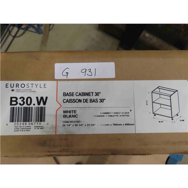 New Euro Style Base Cabinet 36'' White Finish 