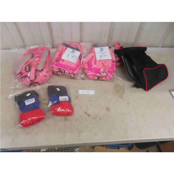 3 New Ski + Snowboard Training Harness, 2 Soft Cotton 