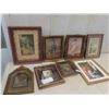 Image 1 : 8 Victorian Style Framed Pictures - Biggest 17'' x 13'' 