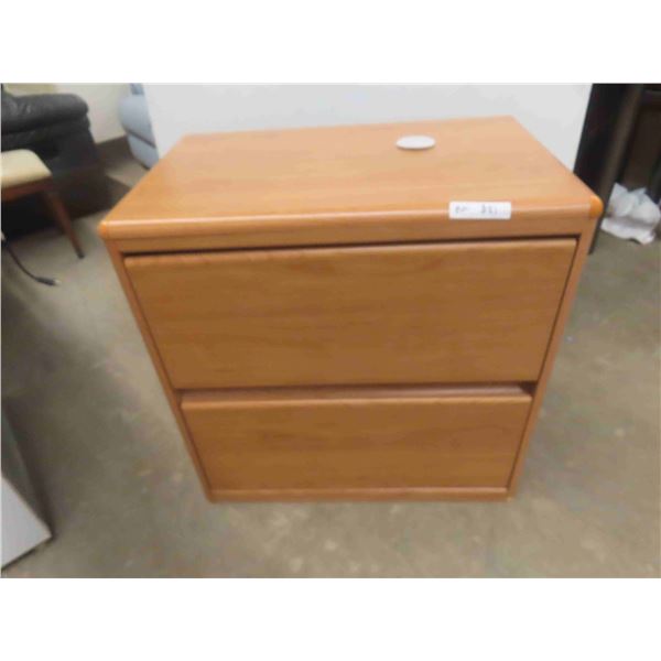 Wood 2 Drawer Filing Cabinet 30'' x 31'' x 19'' 