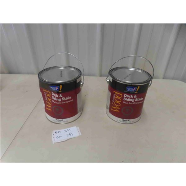 2 Cans of Deck/Siding Stain 3.79L Each 