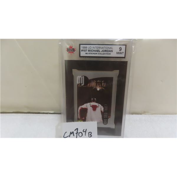 Graded Michael Jordan Basketball Sticker 