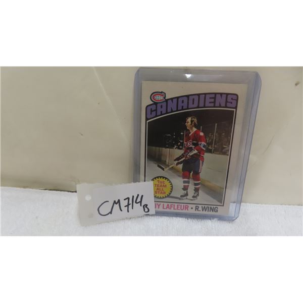 1976-77 Guy Lafleur Montreal Canadiens Card