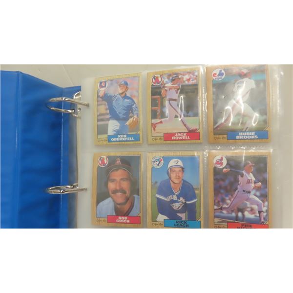 Complete Set 1987 O Pee  Chee Basbeall 