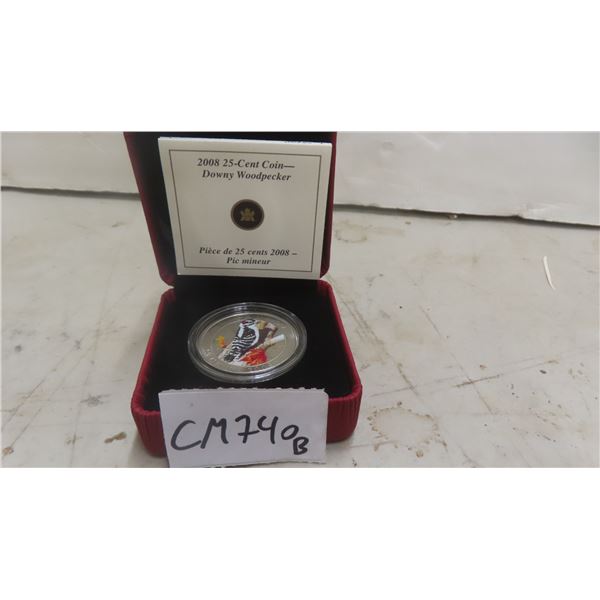 2008 Royal Canadian Mint Colored Coin - Woodpecker