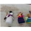 Image 4 : 15 Folky Knitted Mice Dolls 5'' Tall - 8'' Tall 