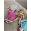 Image 5 : 7 Folky Knitted Dolls 14''-18'' Tall + Some Extra Knitted 