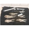 Image 1 : 5 Vice Grips , 2 Crescent Wrenches , Plyers 