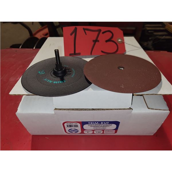 TRIM-Kut Sanding Disc 5" x 1/4"-20 with Mandrel Gr.120