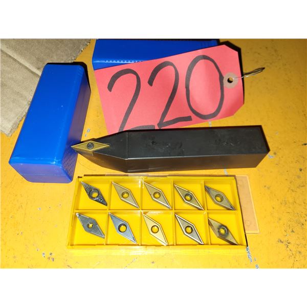 Tool Holder SVVBN16-3D with Inserts VNMG 332