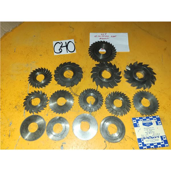 Lot(15) of Slitting Saw Cutter