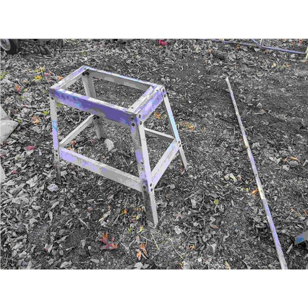 Steel stand.