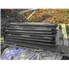 Image 1 : Lot of 38 conveyor rollers with welded double sprocket. Lightly used, surface rust on rollers.