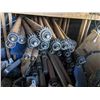 Image 1 : Lot of 37 conveyor rollers with welded double sprocket. Lightly used, surface rust on rollers.