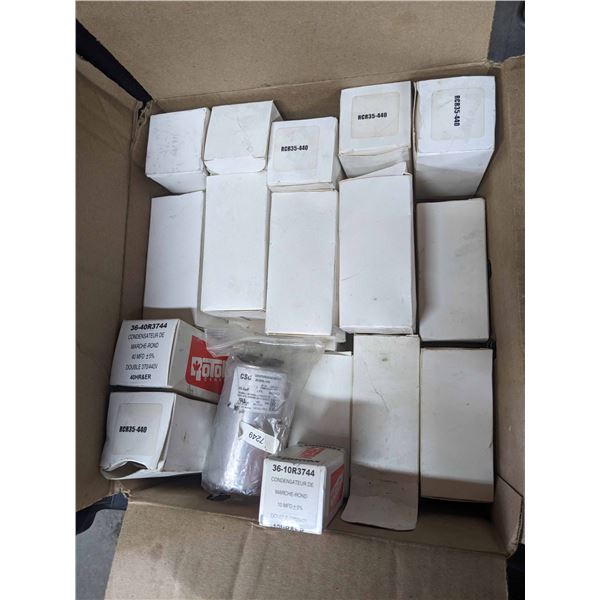 Lot of brand new capacitors.