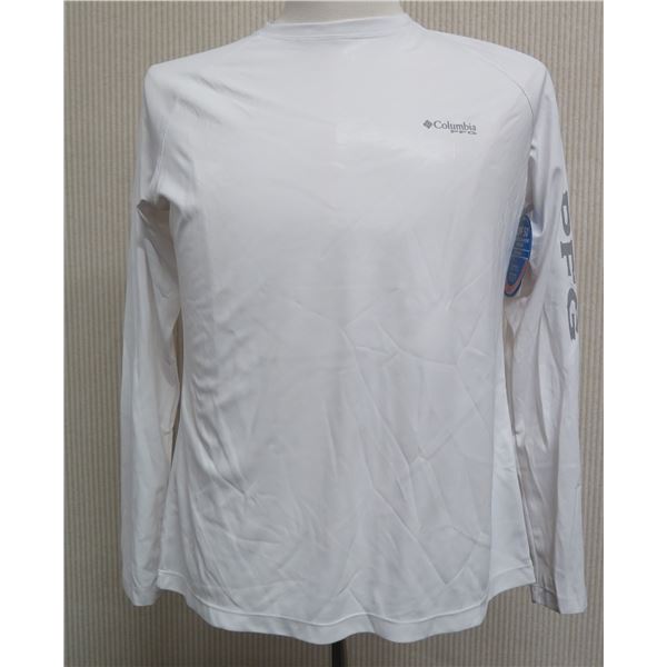 Columbia Sportswear Tidal Sun Deflector Long Sleeve Women's White Shirt SPF 50 Size M