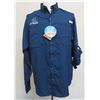 Image 1 : Columbia Sportswear Tamiami II Long Sleeve Blue Shirt, Men's Size XL