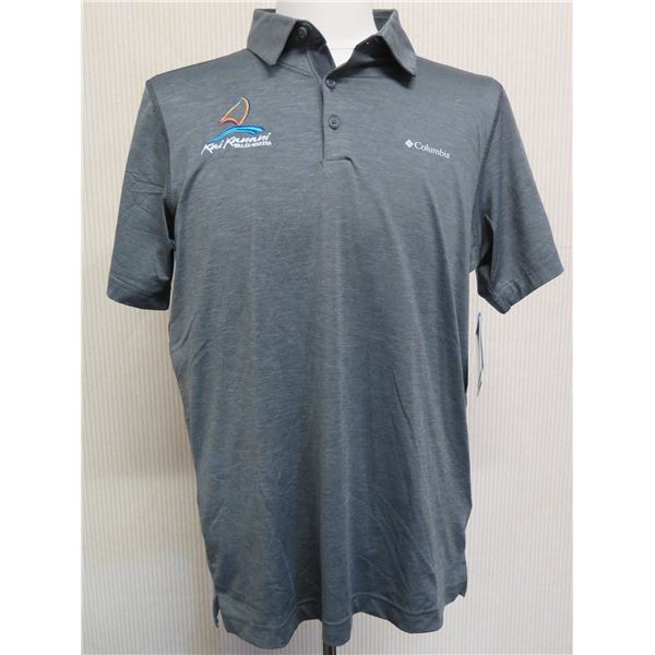 Columbia Sportswear Tech Trail Short Sleeve Men's Grey Polo Shirt Size XXL