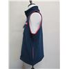 Image 2 : Columbia Harborside Men's Fleece Vest, Blue w/ Red Trim, Size M