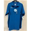 Image 1 : Columbia Men’s Short-Sleeve Omni-Shade UPF 50 Shirt, Blue, XXL