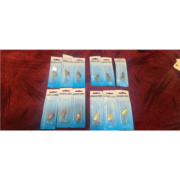 12 TREBLE HOOK LURES