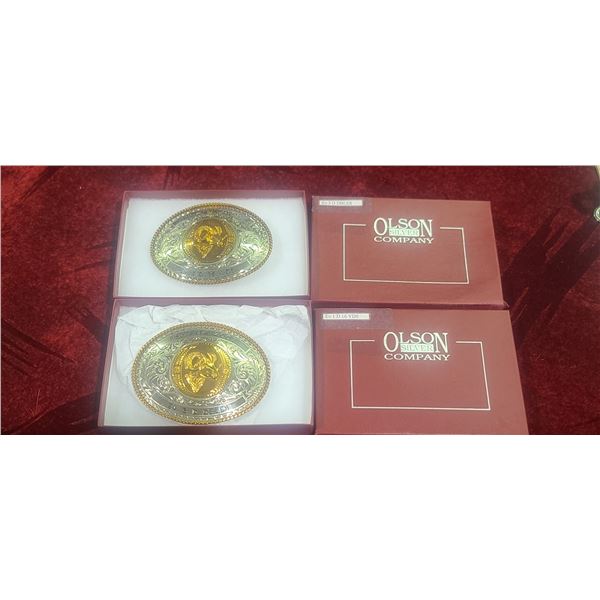 TWO OLSON SILVER COMPANY EV3 DOUBLES AND EV1 D16 YDS