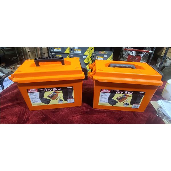 TWO CASE-GARD DRY BOXES 14 X 8 X 9"