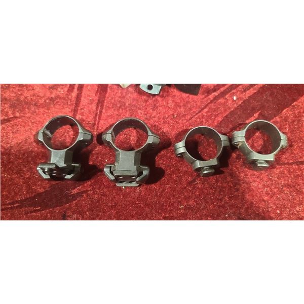 TWO SETS OF RINGS PLUS ASSORTED RING PARTS