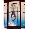 Image 3 : TEN SVEN TREBLE HOOK SPINNERS - FIVE ARE PURPLE AND SILVER AND FIVE ARE GREEN AND SILVER