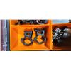 Image 3 : LARGE LOT OF SCOPE RINGS AND SCOPE RING PARTS IN KUBOTA PARTS BOX