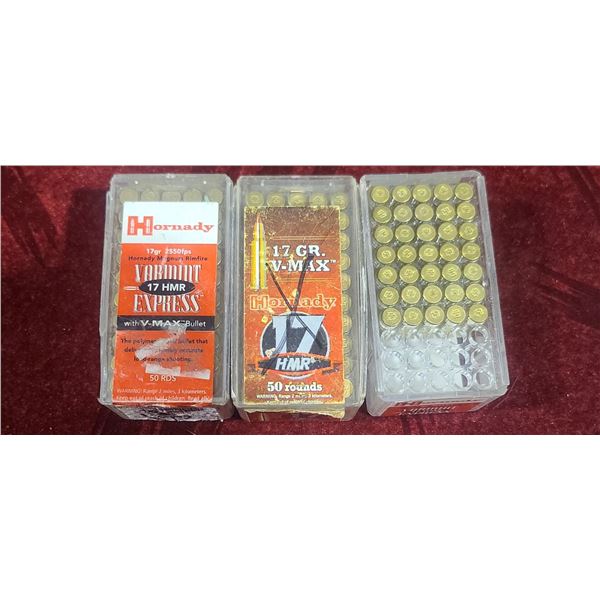 135 ROUNDS OF HORNADY .17HMR
