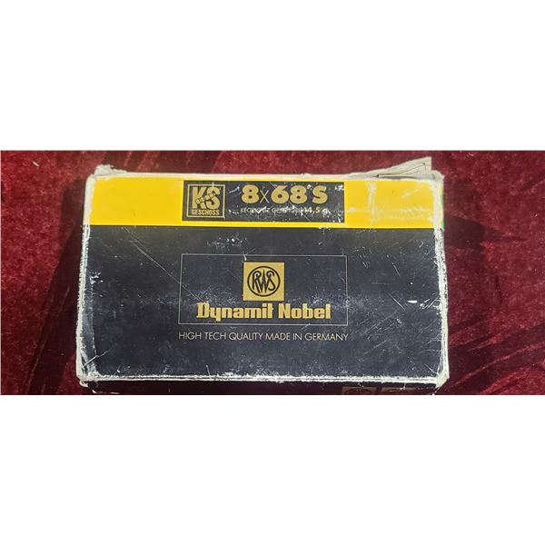 8X68S 224GR. CONE POINT BULLET - RWS DYNAMIT NOBEL