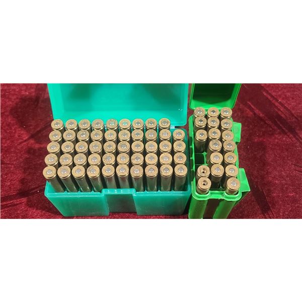 QTY49 ROUNDS OF 9.3X64 - GRAIN UNKOWN -PLUS 16 PRIMED SHELLS AND TWO UNPRIMED