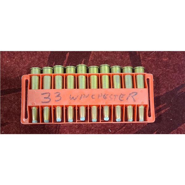 10 ROUNDS OF .33WCF WINCHESTER