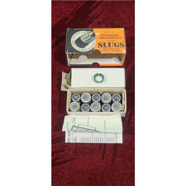 10 STOEGER BRENNEKE 16GA SLUGS FOR HANDLOADING