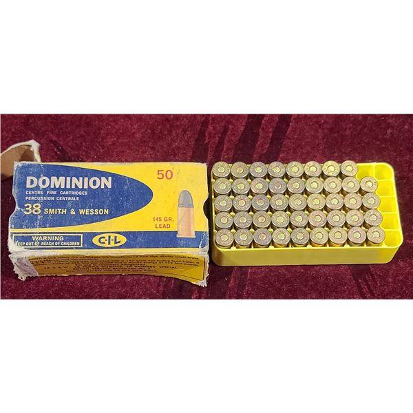 44 ROUNDS OF .38 SMITH AND WESSON 145GR