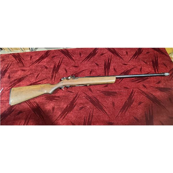 GAMESTER MODEL 349 12GA BOLT ACTION - STOCK APPEARS CRACKED HOWEVER IT IS JUST SCRATCHED - SOCK BUTT