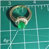 Image 8 : Zambian Emerald and Diamond Halo Ring