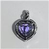 Image 2 : Twinkling Tanzanite and Diamond Halo Pendant