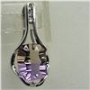 Image 2 : Fancy-Cut Unique Ametrine and Diamond Pendant