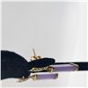 Image 5 : Lavender Jadeite Dangling Bar Earrings