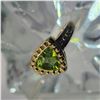 Image 12 : Fancy Trilliant-Cut Peridot Ring